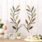 2 Pieces Metal Tree Leaf Wall Decor Vine Olive Branch Leaf Wall Art Wrought Iron Scroll Above The Bed, Living Room, Outdoor Decoration (Multi Color)
